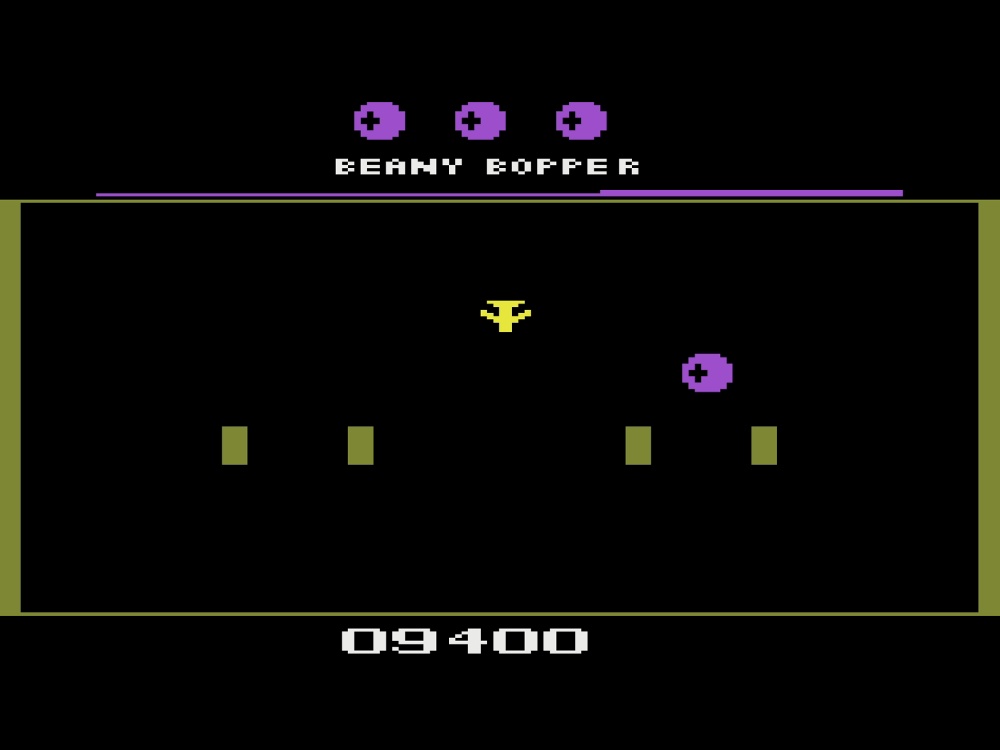 Gameplay of Beany Bopper for Atari 2600